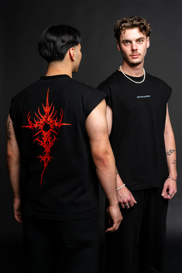 BØĘRY — Collectie-/sfeersectie: Duo, mouwloze tees variant