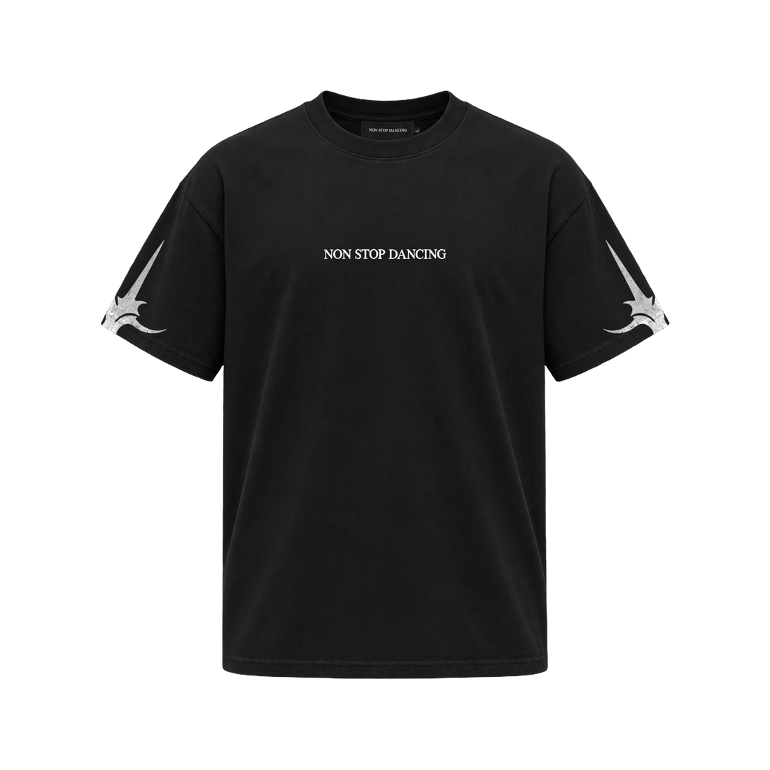 SIGIL TEE — BLACK / WHITE — coverfoto, clean product front