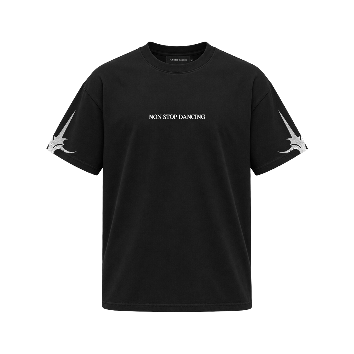 SIGIL TEE — BLACK / WHITE — coverfoto, clean product front