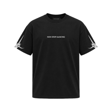 SIGIL TEE — BLACK / WHITE — coverfoto, clean product front