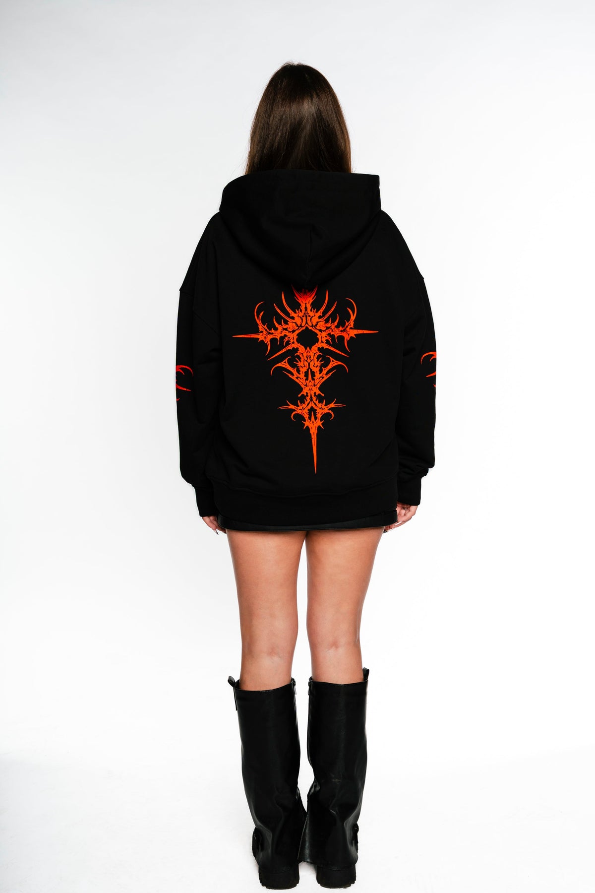 SIGIL HOODIE — BLACK / RED