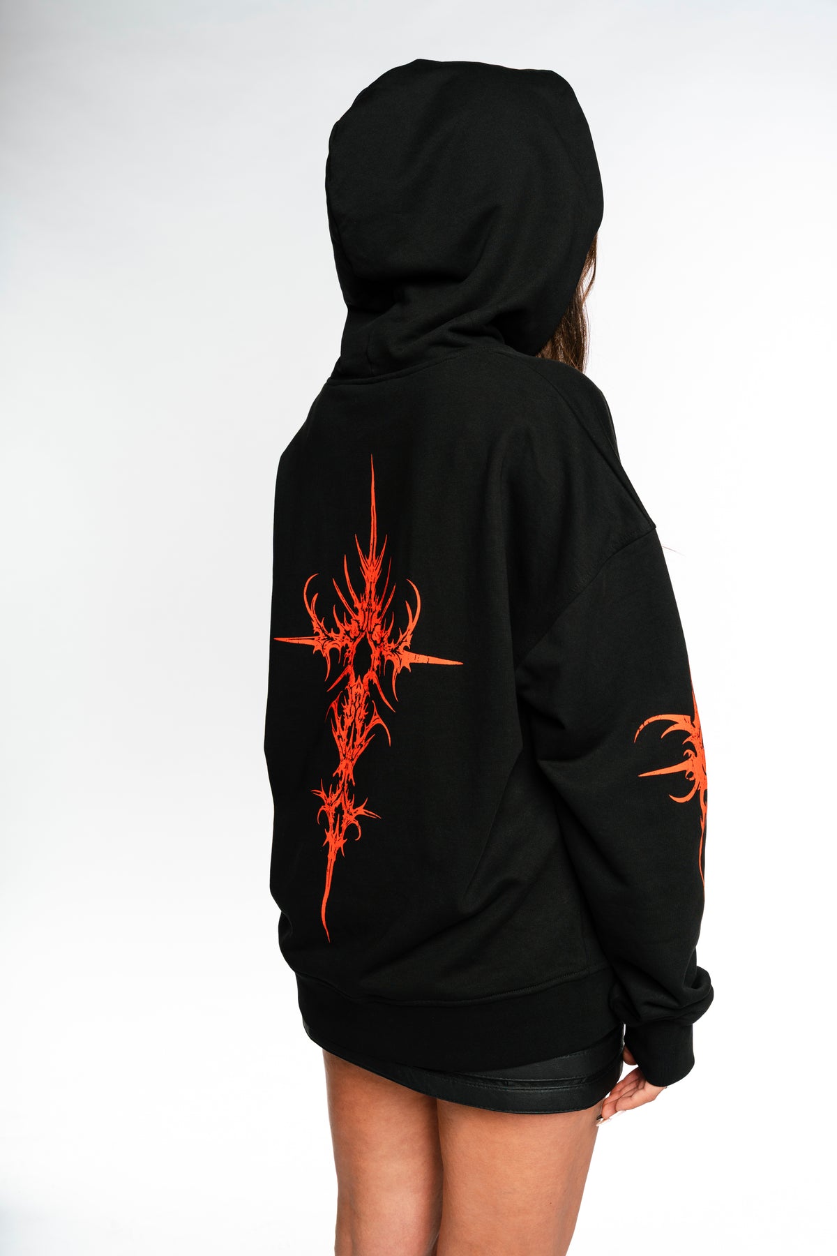 SIGIL HOODIE — BLACK / RED