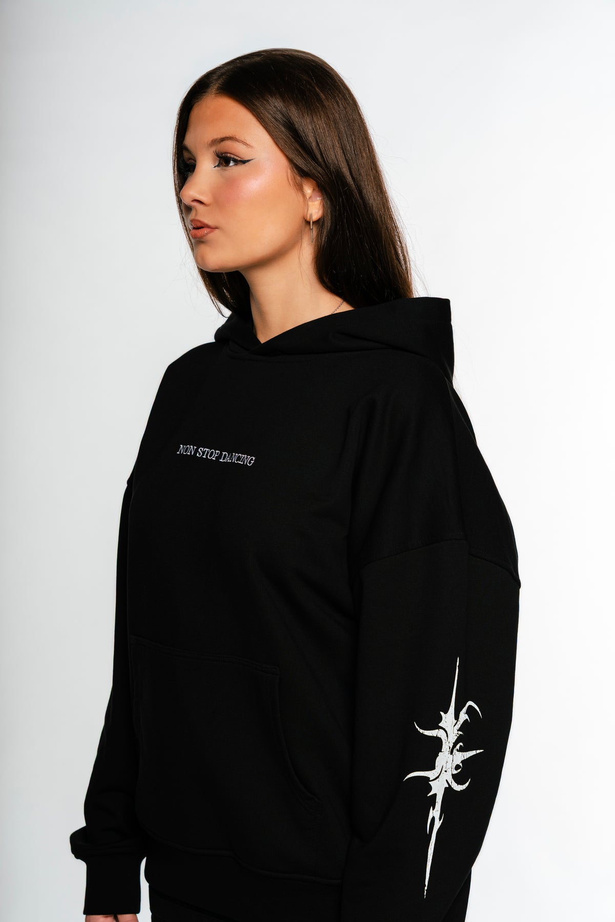 SIGIL HOODIE — BLACK / WHITE